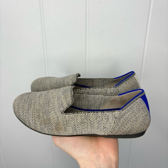 Rothy's The Kids Loafer in Metallic Silver Gray Washable Outdoor Kid’s Size 13 - Picture 4 of 7